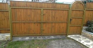 Купить распашные ворота деревянные Шебекино, цена от 2713 руб.